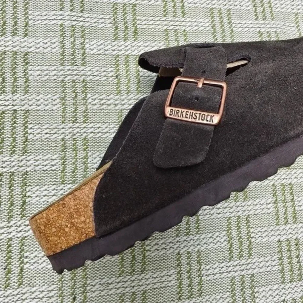 🎁Women's Birkenstock Boston Clogs - Mocha Suede, Narrow Fit